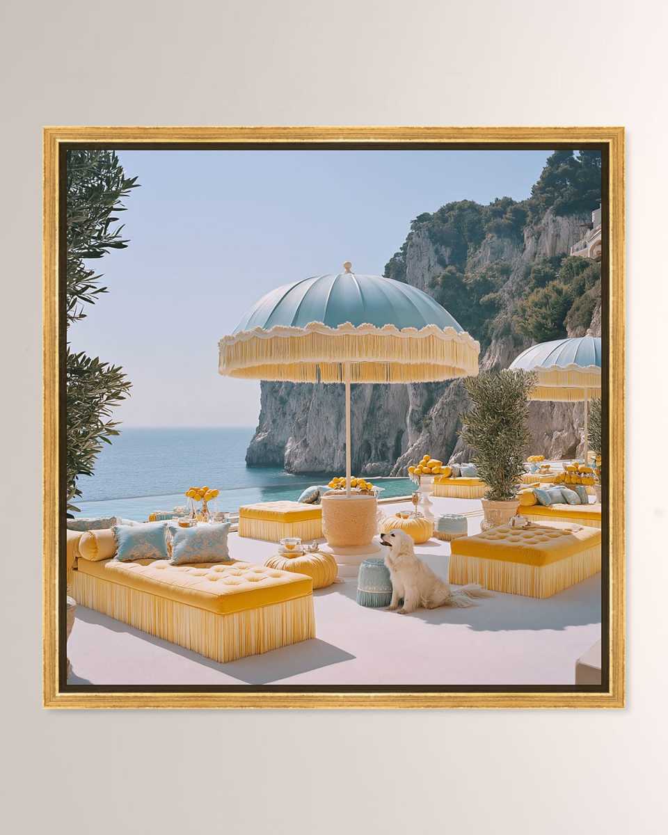 "Faded Sunshine Soiree" Framed Art Print on Acrylic